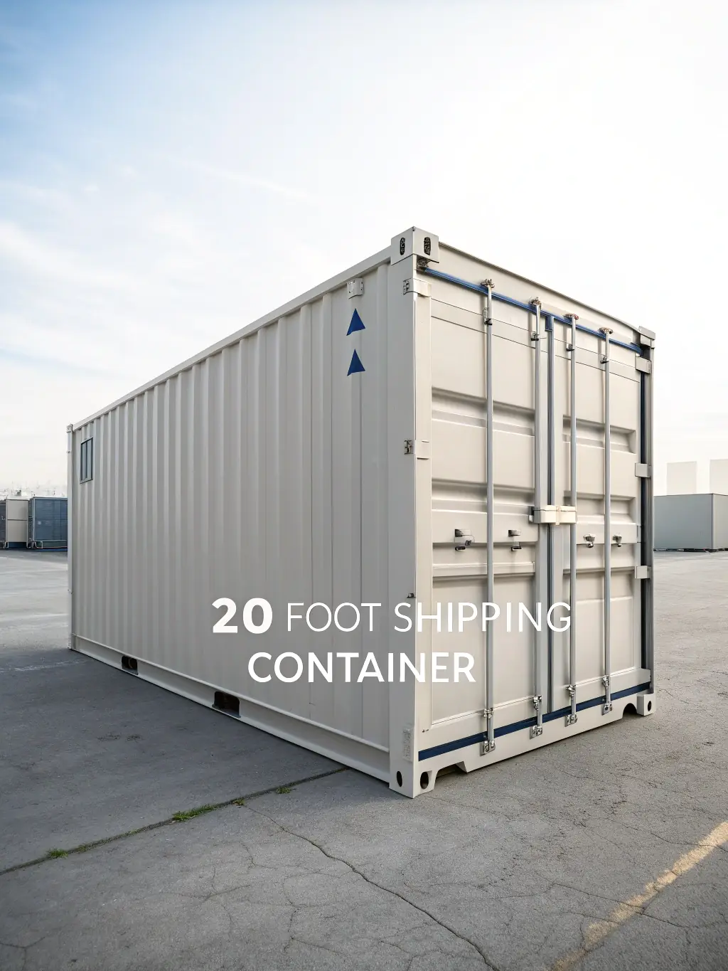 A detailed technical drawing of a 45ft refrigerated shipping container, showing precise external and internal dimensions, door opening size, refrigeration unit specifications, and weight specifications, with clear labels and annotations.